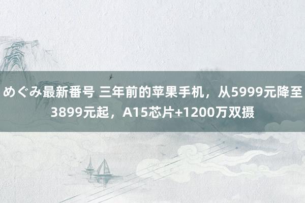 めぐみ最新番号 三年前的苹果手机，从5999元降至3899元起，A15芯片+1200万双摄