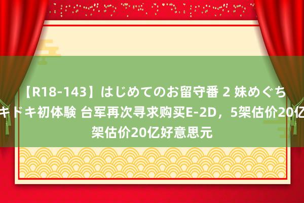 【R18-143】はじめてのお留守番 2 妹めぐちゃんのドキドキ初体験 台军再次寻求购买E-2D，5架估价20亿好意思元