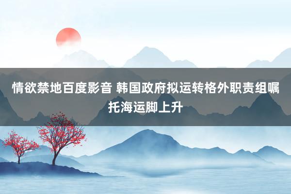 情欲禁地百度影音 韩国政府拟运转格外职责组嘱托海运脚上升