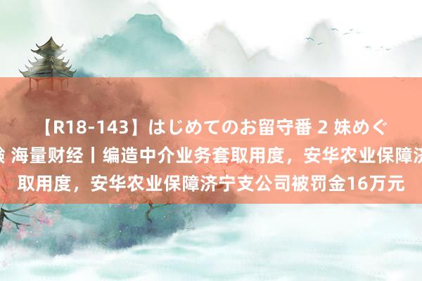 【R18-143】はじめてのお留守番 2 妹めぐちゃんのドキドキ初体験 海量财经丨编造中介业务套取用度，安华农业保障济宁支公司被罚金16万元