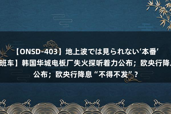 【ONSD-403】地上波では見られない‘本番’4時間 【经纬晚班车】韩国华城电板厂失火探听着力公布；欧央行降息“不得不发”？