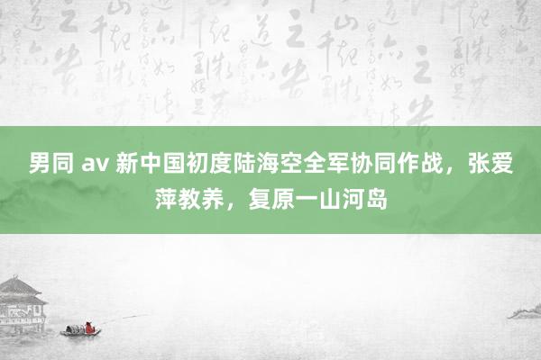 男同 av 新中国初度陆海空全军协同作战，张爱萍教养，复原一山河岛