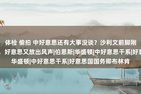 体检 偷拍 中好意思还有大事没谈？沙利文前脚刚离开，不到24小时，好意思又放出风声|伯恩斯|华盛顿|中好意思干系|好意思国国务卿布林肯