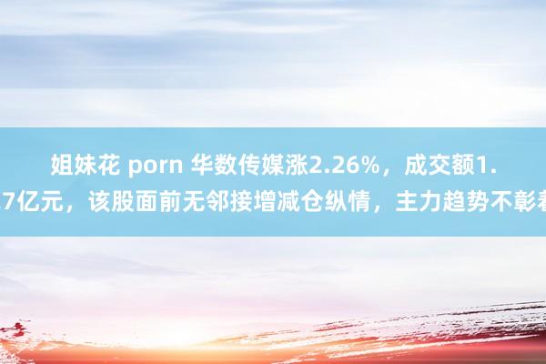 姐妹花 porn 华数传媒涨2.26%，成交额1.27亿元，该股面前无邻接增减仓纵情，主力趋势不彰着